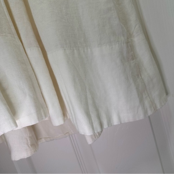 NWT GAP Linen-Blend Square-Neck White Maxi Dress Size Small - Picture 8 of 13